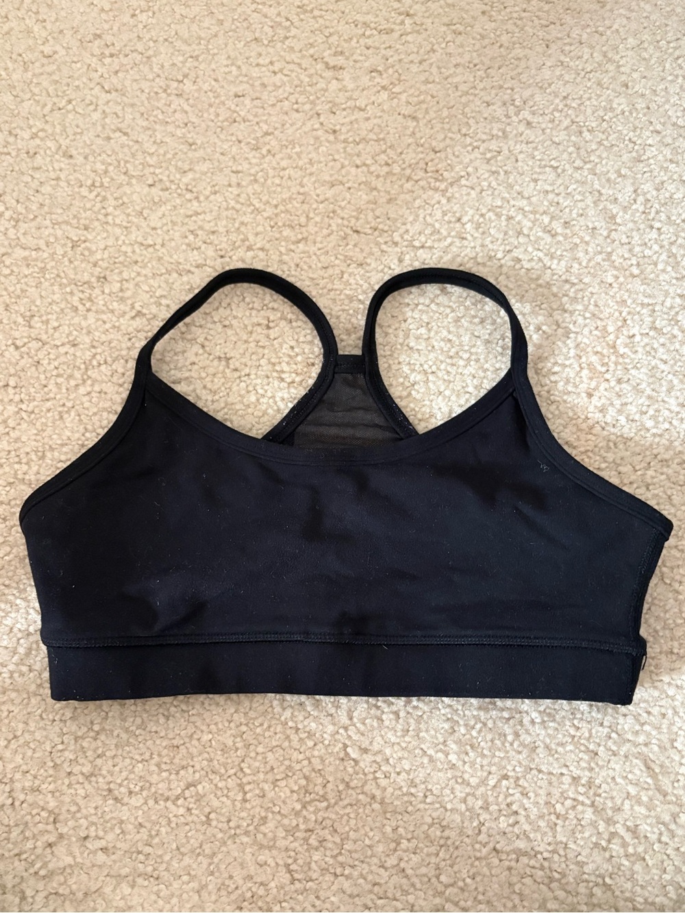 lululemon athletica Black Racerback Sports Bra